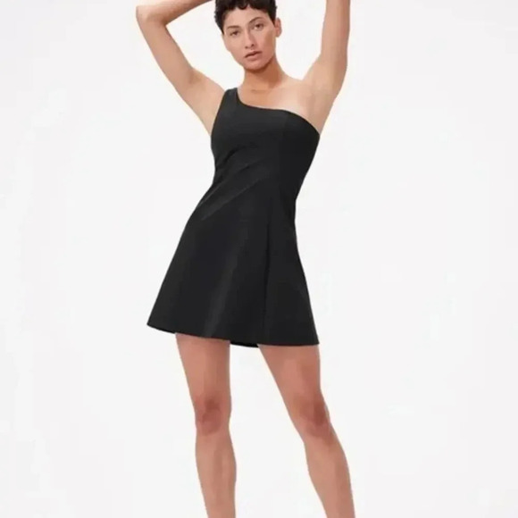 Outdoor Voices One Shoulder Dress Black Size XS - Picture 3 of 11